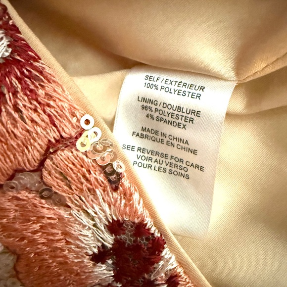 🎀 NWOT Stunning MILLY DRESS Sequins Floral 12 Wedding Formals NEW 🎀 - Picture 9 of 11